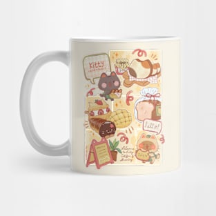 Cat Cafe and Bakery Mug